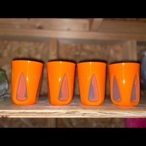 Set of 4 Tupperware cups
